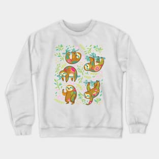 Caramel Sloths Crewneck Sweatshirt